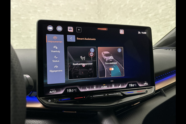 CUPRA Tavascan 286pk 77 kWh Aero-pack | Nieuw! | Winter-Pack | Warmtepomp | Verlengde Fabrieksgarantie | 7x Op Voorraad | Adaptive Cruise Contr 3-Zone Clima | Verwarmde Voorruit | Keyless-Entry | Sfeerverlichting | Stoelverwarming | Carplay | Stuurverwarming | Getint Glas | 19 inch | Lane-Assist | Camera | Draadloos Laden |