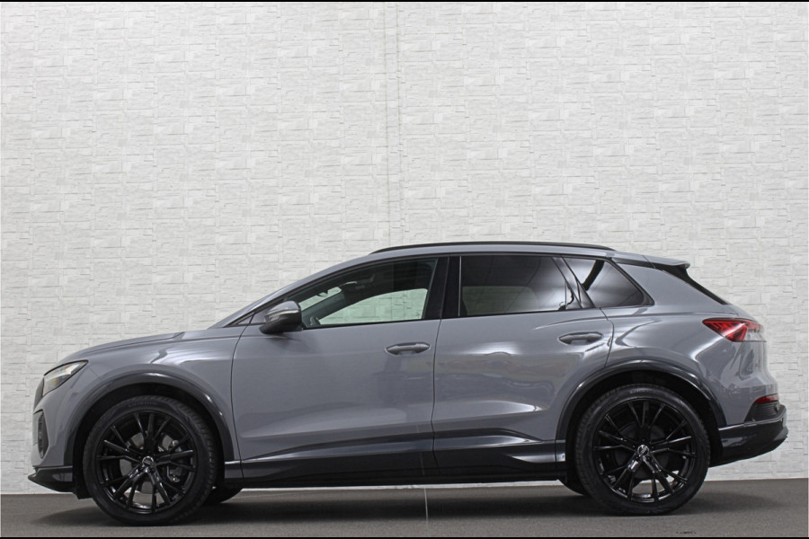 Audi Q4 e-tron 40 S-Line 77 kWh | Panorama | #RS-Leder | Warmtepomp | Sportstoelen | ACC | Lane Ass. | 5x Q4 op voorraad! | MMi+ | Virtual-Cockpit | 3-Zone Climate Control | Getint Glas | Zwarte Hemel | Elktr. A klep | Kieselgrijs | Btw Auto.