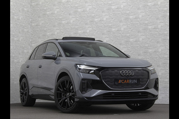 Audi Q4 e-tron 40 S-Line 77 kWh | Panorama | #RS-Leder | Warmtepomp | Sportstoelen | ACC | Lane Ass. | 5x Q4 op voorraad! | MMi+ | Virtual-Cockpit | 3-Zone Climate Control | Getint Glas | Zwarte Hemel | Elktr. A klep | Kieselgrijs | Btw Auto.