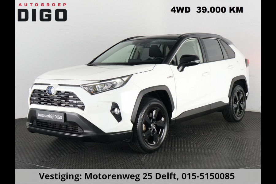 Toyota RAV4 2.5 HYBRID 4WD DYNAMIC BI-TONE GARANTIE 05-2031! SLECHTS 39.000 KM! 1650 KG TREKGEWICHT. STUUR & STOELVERWARMING . NAVIGATIE .PDC V & A .