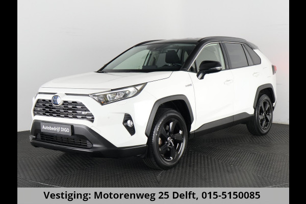 Toyota RAV4 2.5 HYBRID 4WD DYNAMIC BI-TONE GARANTIE 05-2031! SLECHTS 39.000 KM! 1650 KG TREKGEWICHT. STUUR & STOELVERWARMING . NAVIGATIE .PDC V & A .