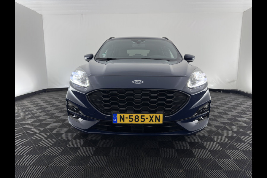 Ford Kuga 2.5 PHEV ST-Line X (Plug-in) {SoH-89%} (INCL-BTW) Aut. *LEDER-MICROFIBRE | DIGI-COCKPIT | FULL-LED | KEYLESS | DAB | CARPLAY | NAVI-FULLMAP | HEATED-SPORTSEATS | PRIVACY-GLASS | TOWBAR | AMBIENT-LIGHT | CAMERA | 18"ALU*