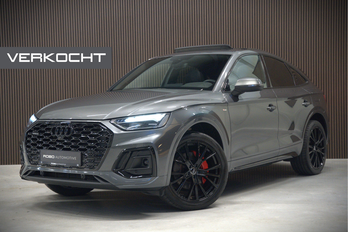 Audi Q5 Sportback 50 TFSI e S edition Competition S-Line | Panoramadak | Stoelverwarming | Camera | Elektrische Stoelen | Keyless | Navigatie | Trekhaak | Cruise Control | Ambiance Verlichting | Parkeersensoren