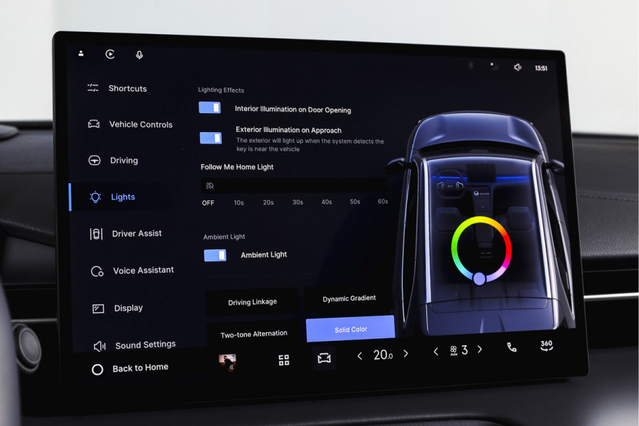 GEELY E5 Max+ 68 kWh | Pano | 360 Camera | V2L | Warmtepomp | HUD | Stoelverwarming & verkoeling | Massagestoelen+Memory | Elek. klep | Flyme |  | 19" | 2335