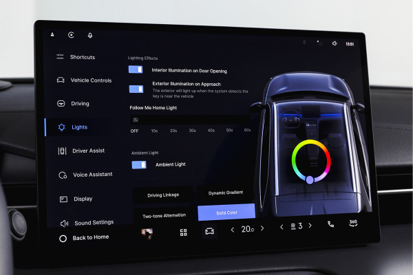 GEELY E5 Max+ 68 kWh | Pano | 360 Camera | V2L | Warmtepomp | HUD | Stoelverwarming & verkoeling | Massagestoelen+Memory | Elek. klep | Flyme |  | 19" | 2335
