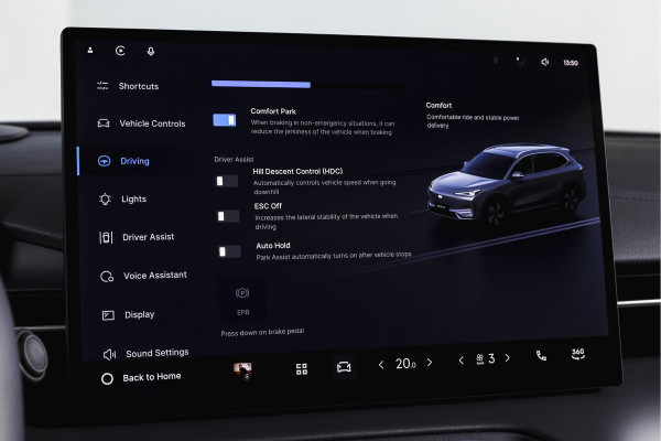 GEELY E5 Max+ 68 kWh | Pano | 360 Camera | V2L | Warmtepomp | HUD | Stoelverwarming & verkoeling | Massagestoelen+Memory | Elek. klep | Flyme |  | 19" | 2335