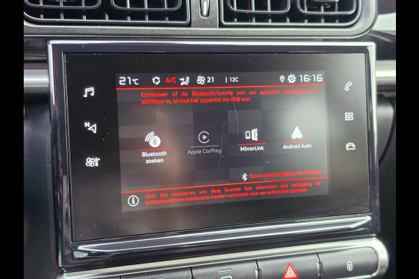 Citroën C3 1.2 PureTech Shine Carplay, LED, Cruise