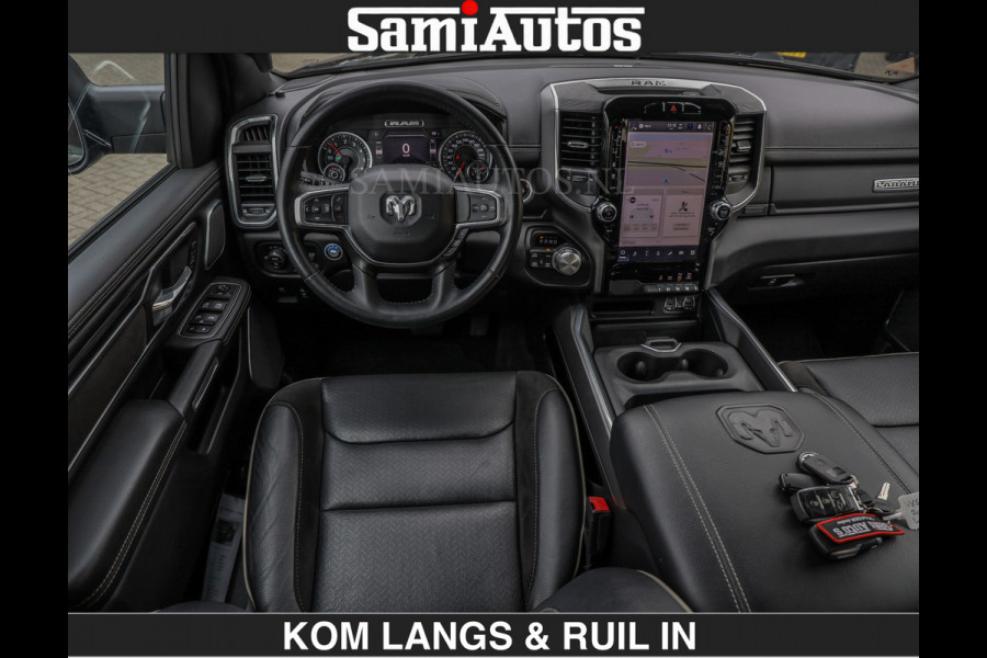 Dodge Ram BLACK OPS | 5.7 V8 HEMI | WIDEBODY HULK | OPEN UITLAAT KLEP | ZEER DIK | DUBBELE CABINE | DC | 5 PERSOONS | GRIJS KENETEKEN | EXTRA BREDE WIELEN IN HET BRONS | MEGA DIK | 3500KG TREKVERMOGEN |