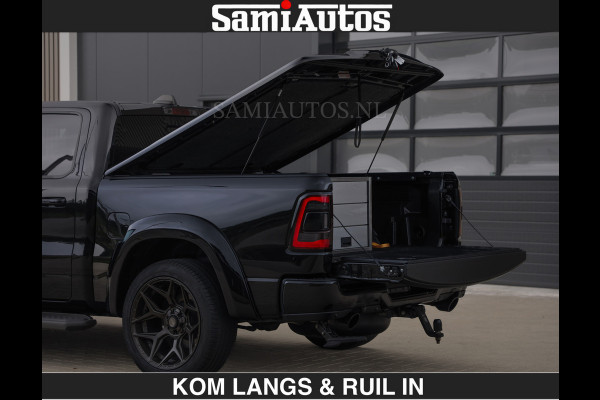 Dodge Ram BLACK OPS | 5.7 V8 HEMI | WIDEBODY HULK | OPEN UITLAAT KLEP | ZEER DIK | DUBBELE CABINE | DC | 5 PERSOONS | GRIJS KENETEKEN | EXTRA BREDE WIELEN IN HET BRONS | MEGA DIK | 3500KG TREKVERMOGEN |