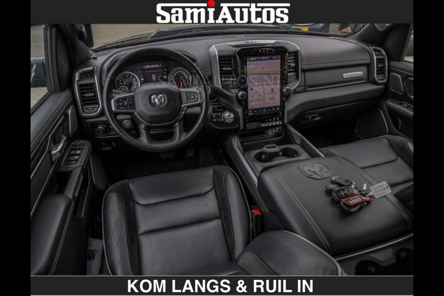 Dodge Ram BLACK OPS | 5.7 V8 HEMI | WIDEBODY HULK | OPEN UITLAAT KLEP | ZEER DIK | DUBBELE CABINE | DC | 5 PERSOONS | GRIJS KENETEKEN | EXTRA BREDE WIELEN IN HET BRONS | MEGA DIK | 3500KG TREKVERMOGEN |