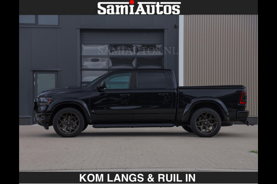 Dodge Ram BLACK OPS | 5.7 V8 HEMI | WIDEBODY HULK | OPEN UITLAAT KLEP | ZEER DIK | DUBBELE CABINE | DC | 5 PERSOONS | GRIJS KENETEKEN | EXTRA BREDE WIELEN IN HET BRONS | MEGA DIK | 3500KG TREKVERMOGEN |
