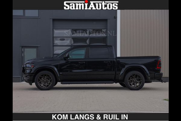 Dodge Ram BLACK OPS | 5.7 V8 HEMI | WIDEBODY HULK | OPEN UITLAAT KLEP | ZEER DIK | DUBBELE CABINE | DC | 5 PERSOONS | GRIJS KENETEKEN | EXTRA BREDE WIELEN IN HET BRONS | MEGA DIK | 3500KG TREKVERMOGEN |