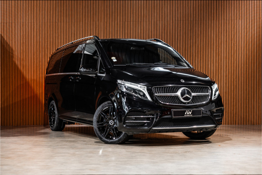 Mercedes-Benz V-Klasse 300d Lang | AMG | Memory seats | Stoelventilatie | 360 Camera | ACC | CarPlay | Navigatie | Lederen bekleding | DAB | Dodehoek | Trekhaak | Nieuwe APK | 2-Zitter | Enkel cabine