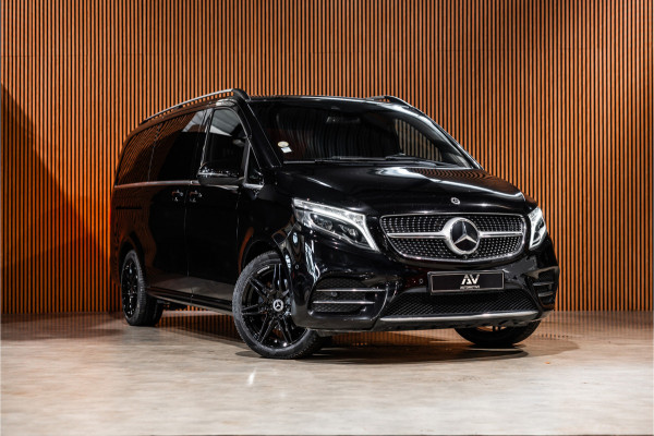 Mercedes-Benz V-Klasse 300d Lang | AMG | Memory seats | Stoelventilatie | 360 Camera | ACC | CarPlay | Navigatie | Lederen bekleding | DAB | Dodehoek | Trekhaak | Nieuwe APK | 2-Zitter | Enkel cabine