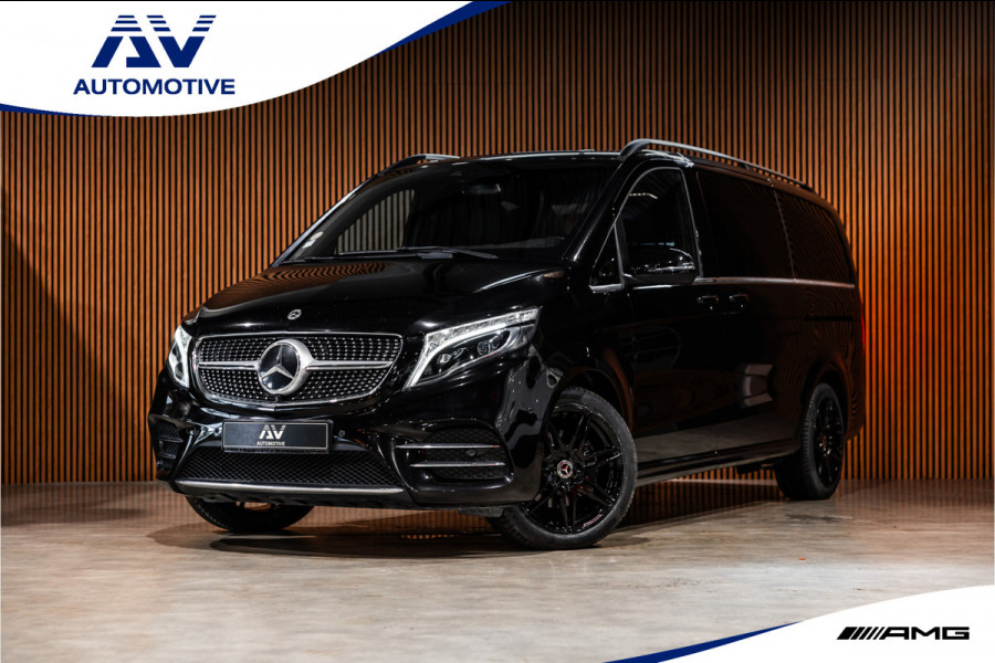 Mercedes-Benz V-Klasse 300d Lang | AMG | Memory seats | Stoelventilatie | 360 Camera | ACC | CarPlay | Navigatie | Lederen bekleding | DAB | Dodehoek | Trekhaak | Nieuwe APK | 2-Zitter | Enkel cabine