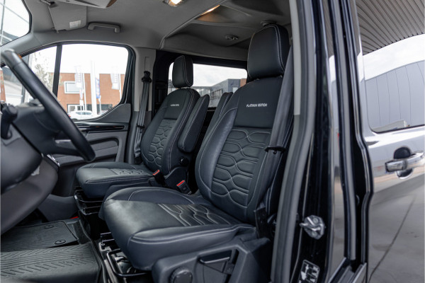 Ford Transit Custom 320 2.0 TDCI L2H1 Platinum Edition DC | Marge | BTW & BPM Vrij | Dubbel cabine | Bi-Xenon | CarPlay | Camera | Navigatie | Leder | Stoelverwarming | Nieuwe APK | Orig. NL auto
