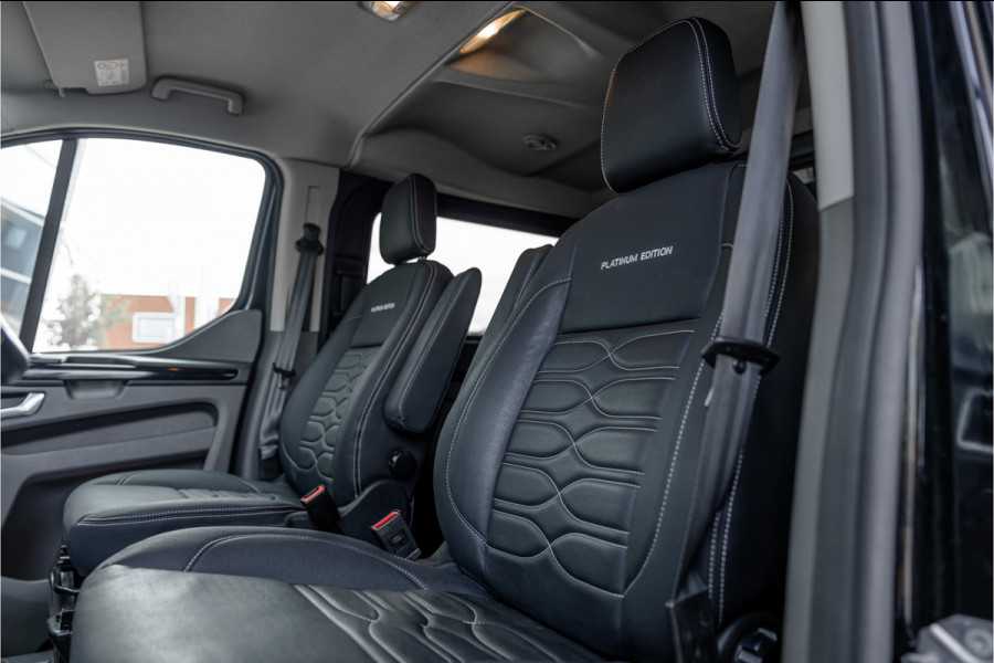 Ford Transit Custom 320 2.0 TDCI L2H1 Platinum Edition DC | Marge | BTW & BPM Vrij | Dubbel cabine | Bi-Xenon | CarPlay | Camera | Navigatie | Leder | Stoelverwarming | Nieuwe APK | Orig. NL auto