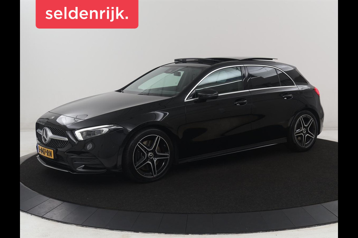 Mercedes-Benz A-Klasse 250 Premium Plus | AMG Line | Panoramadak | Trekhaak | Sfeerverlichting | Leder/alcantara | Burnmeister | Full LED | Stoelverwarming |