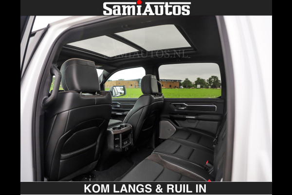 Dodge Ram HUD | 420PK | LUCHTVERING | PANO | PASSAGIERSSCHERM | BOM EN BOM VOL | Comfortabele Dubbele Cabine met Royale 5 Zitplaatsen | DODGE RAM PREMIUM LARAMIE EDITION | Voorraad Nr 2230 - 8765 | De specialist in Amerikaanse pick‑ups in Nederland en Europa.