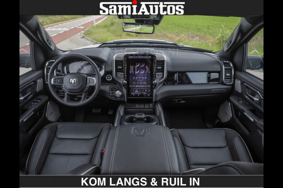 Dodge Ram HUD | 420PK | LUCHTVERING | PANO | PASSAGIERSSCHERM | BOM EN BOM VOL | Comfortabele Dubbele Cabine met Royale 5 Zitplaatsen | DODGE RAM PREMIUM LARAMIE EDITION | Voorraad Nr 2230 - 8765 | De specialist in Amerikaanse pick‑ups in Nederland en Europa.