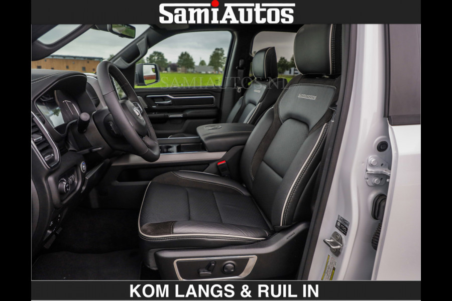 Dodge Ram HUD | 420PK | LUCHTVERING | PANO | PASSAGIERSSCHERM | BOM EN BOM VOL | Comfortabele Dubbele Cabine met Royale 5 Zitplaatsen | DODGE RAM PREMIUM LARAMIE EDITION | Voorraad Nr 2230 - 8765 | De specialist in Amerikaanse pick‑ups in Nederland en Europa.