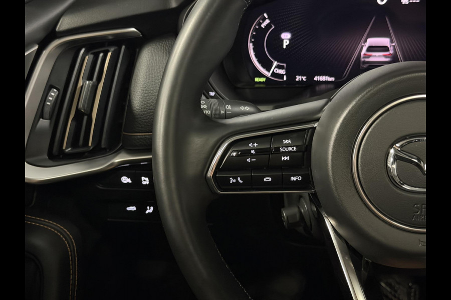 Mazda CX-60 2.5 e-SkyActiv PHEV Homura Open dak | Adapt. cruise | Stoel ventilatie | 360 camera | Head-up | Memory | Stuur-/stoelverwarming