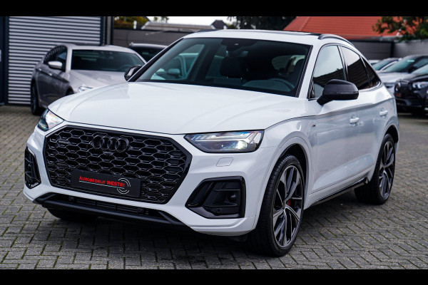Audi Q5 Sportback 55 TFSI e S edition | Panorama | Massage | Trekhaak | Luchtvering | Bang & Olufsen | S-line | RS vlak stuur |