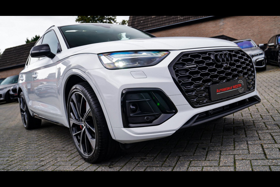 Audi Q5 Sportback 55 TFSI e S edition | Panorama | Massage | Trekhaak | Luchtvering | Bang & Olufsen | S-line | RS vlak stuur |