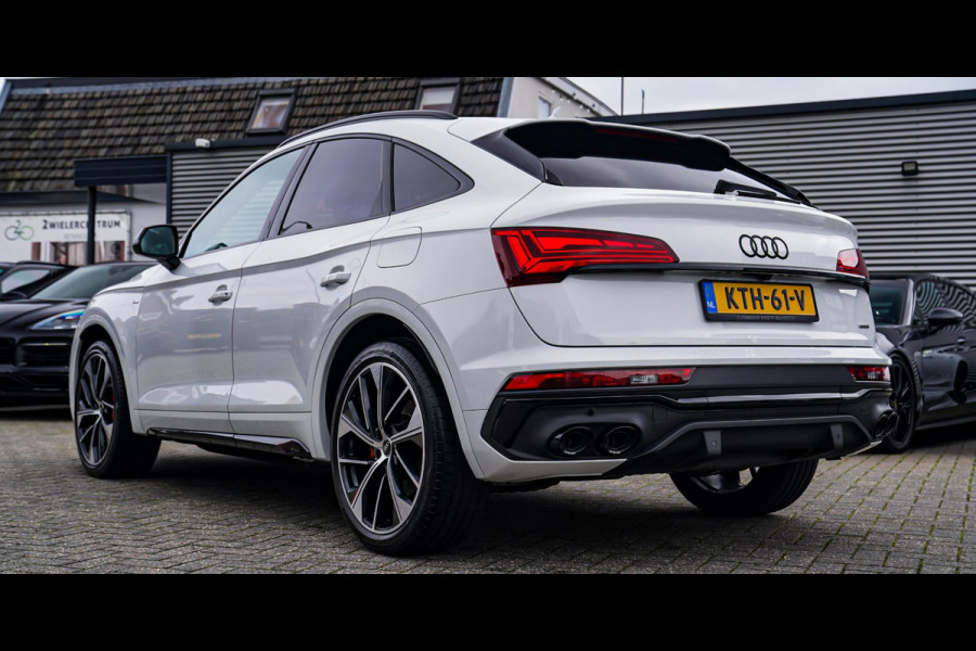 Audi Q5 Sportback 55 TFSI e S edition | Panorama | Massage | Trekhaak | Luchtvering | Bang & Olufsen | S-line | RS vlak stuur |