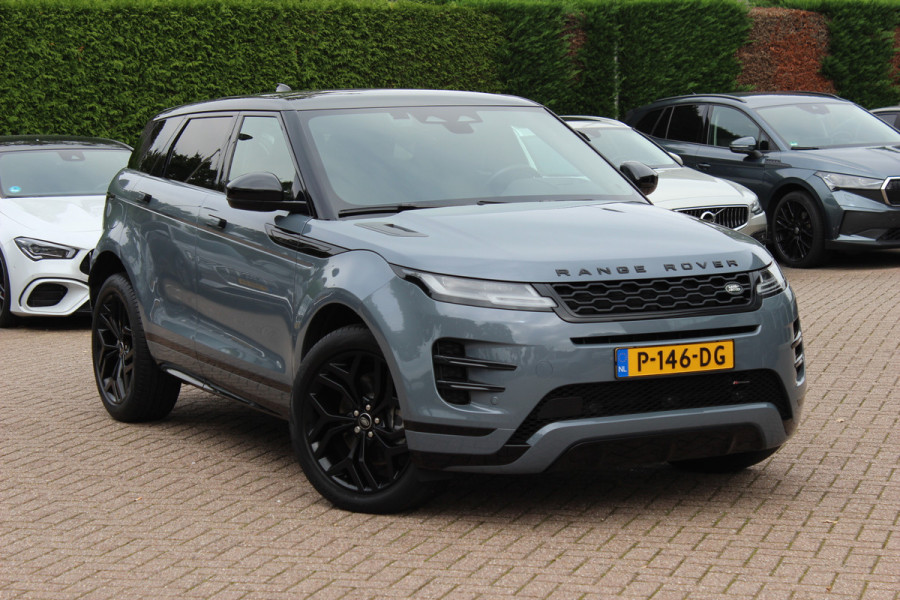 Land Rover Range Rover Evoque 2.0 D200 AWD R-Dynamic HSE / Panoramadak / Camera / Head-up / Meridian / Luxe Leder / 20'' / Keyless / CarPlay / Stuur+Stoelverwarming / Dodehoek / DAB / ACC
