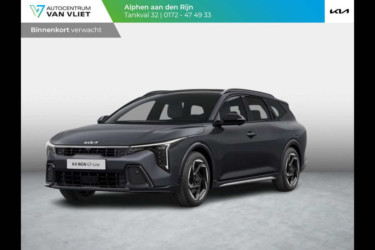 Kia K4 1.0 T-GDi MHEV GT-Line Launch Edition (pano) | Navi. | Clima. | Adapt. Cruise. | Dodehoekassistentie | Stoel&Stuur Verwarming | Panodak | GT-Line Vegan Lederen Stoelbekleding