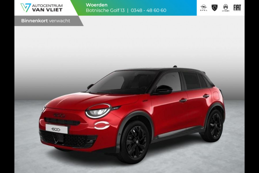 Fiat 600 1.2 Hybrid Sport | Clima | Camera | Adapt. Cruise | BSM | Navi | 18" | Winter Pack | Apple Carplay