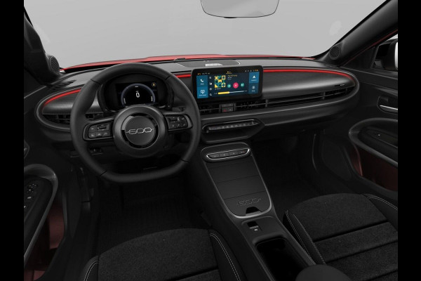 Fiat 600 1.2 Hybrid Sport | Clima | Camera | Adapt. Cruise | BSM | Navi | 18" | Winter Pack | Apple Carplay