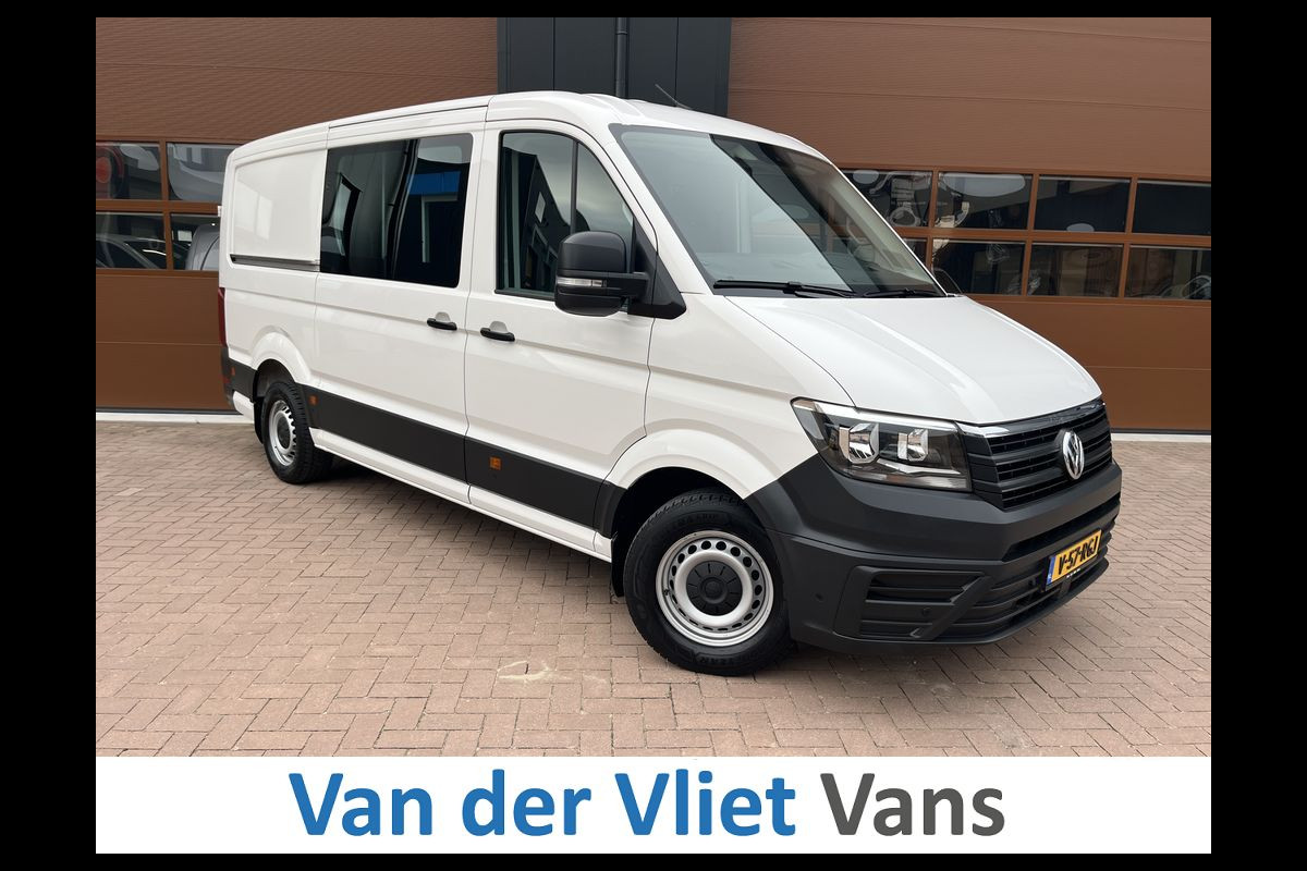 Volkswagen Crafter 35 2.0 TDI 141pk E6 L3 Comfortline Lease €422 p/m, Airco, Carplay, Navi, PDC, Bedrijfsinrichting, 2x Schuifdeur. Volledig onderhoudshistorie aanwezig