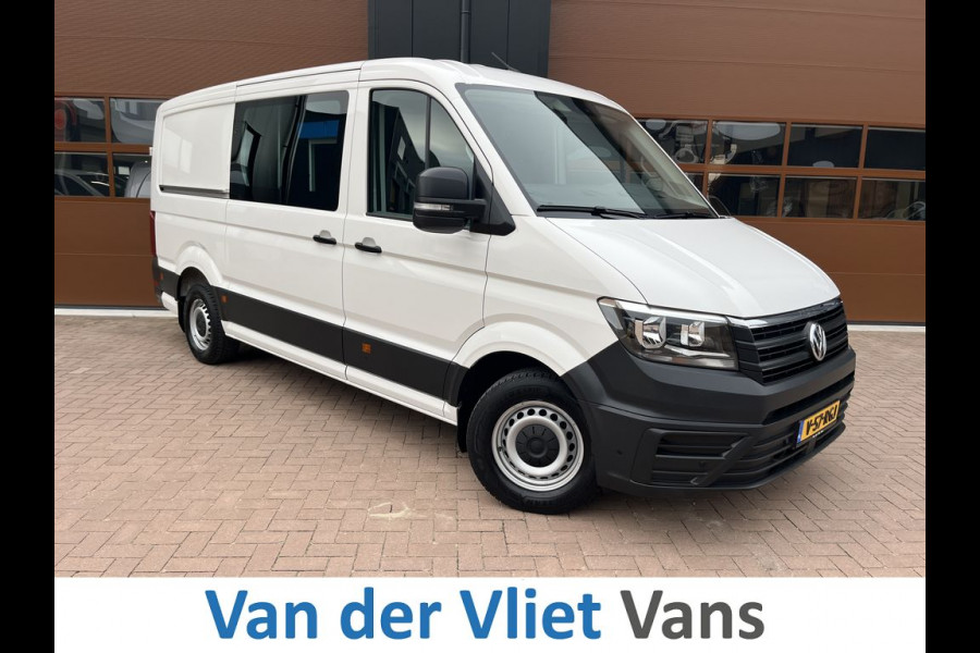 Volkswagen Crafter 35 2.0 TDI 141pk E6 L3 Comfortline Lease €422 p/m, Airco, Carplay, Navi, PDC, Bedrijfsinrichting, 2x Schuifdeur. Volledig onderhoudshistorie aanwezig
