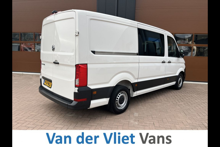 Volkswagen Crafter 35 2.0 TDI 141pk E6 L3 Comfortline Lease €422 p/m, Airco, Carplay, Navi, PDC, Bedrijfsinrichting, 2x Schuifdeur. Volledig onderhoudshistorie aanwezig