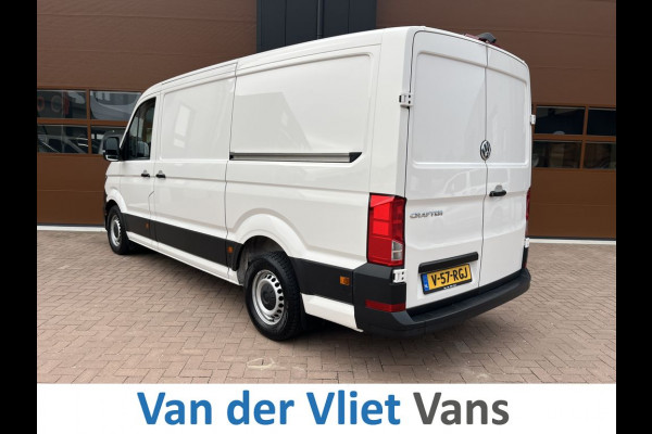 Volkswagen Crafter 35 2.0 TDI 141pk E6 L3 Comfortline Lease €422 p/m, Airco, Carplay, Navi, PDC, Bedrijfsinrichting, 2x Schuifdeur. Volledig onderhoudshistorie aanwezig