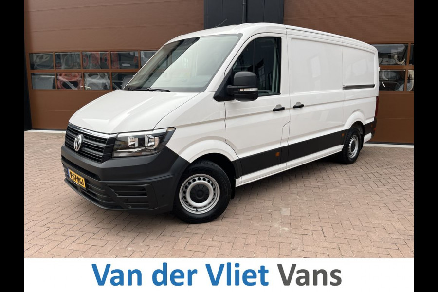 Volkswagen Crafter 35 2.0 TDI 141pk E6 L3 Comfortline Lease €422 p/m, Airco, Carplay, Navi, PDC, Bedrijfsinrichting, 2x Schuifdeur. Volledig onderhoudshistorie aanwezig