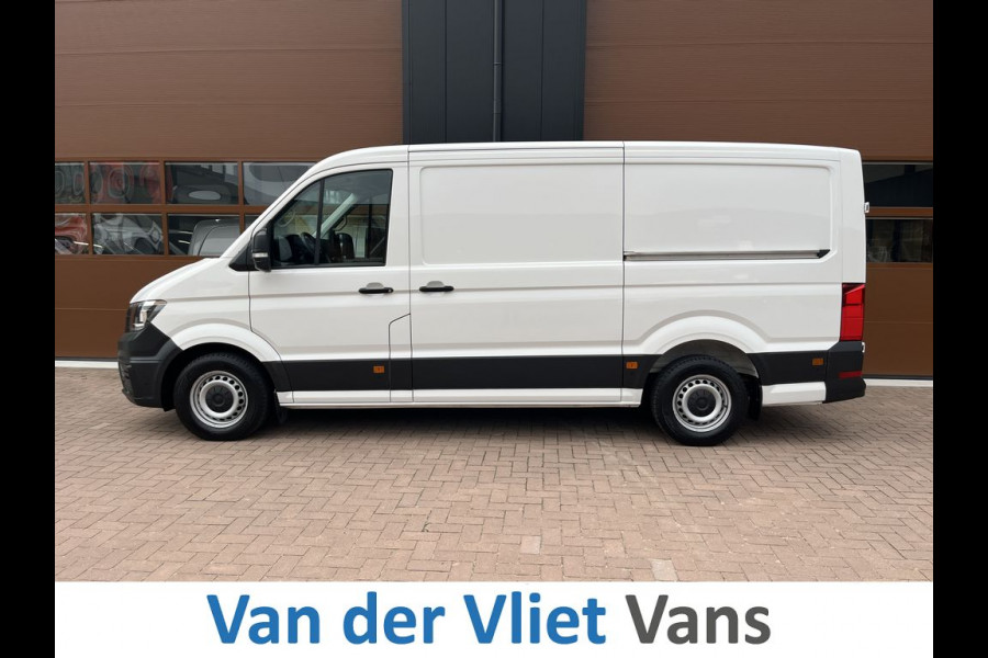 Volkswagen Crafter 35 2.0 TDI 141pk E6 L3 Comfortline Lease €422 p/m, Airco, Carplay, Navi, PDC, Bedrijfsinrichting, 2x Schuifdeur. Volledig onderhoudshistorie aanwezig