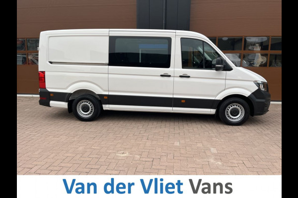 Volkswagen Crafter 35 2.0 TDI 141pk E6 L3 Comfortline Lease €422 p/m, Airco, Carplay, Navi, PDC, Bedrijfsinrichting, 2x Schuifdeur. Volledig onderhoudshistorie aanwezig