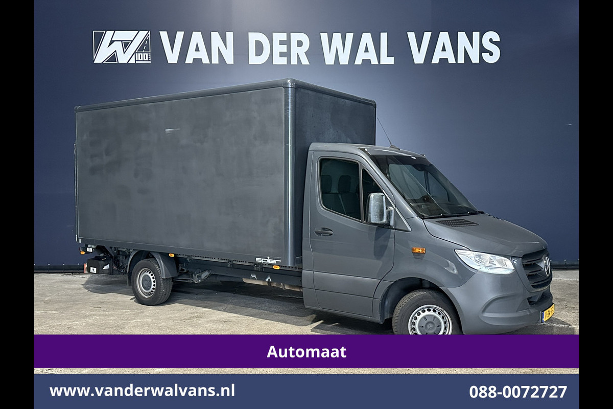 Mercedes-Benz Sprinter 316 CDI 164pk Automaat Bakwagen Laadklep Euro6 Airco | Apple Carplay | Cruisecontrol Android Auto, Bijrijdersbank
