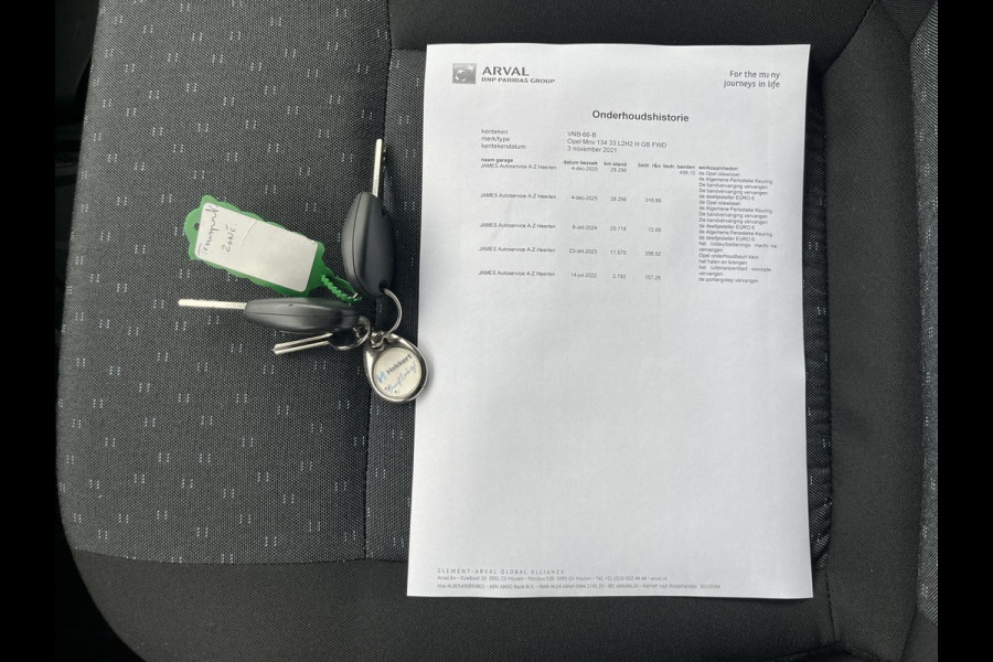 Opel Movano 2.3 CDTi 136pk E6 L2H2 3p Lease €287 p/m, Airco, Cruise controle, Parkeersensoren, Onderhoudshistorie aanwezig