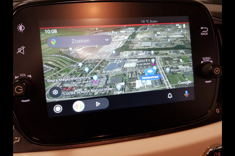 Fiat 500C 1.0 Hybrid Lounge Navigatie Parkeersensoren Achter Cruise Control Lichtmetalen Velgen Climatronic