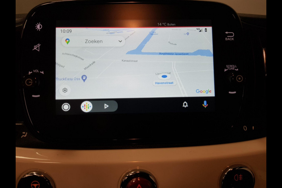 Fiat 500C 1.0 Hybrid Lounge Navigatie Parkeersensoren Achter Cruise Control Lichtmetalen Velgen Climatronic