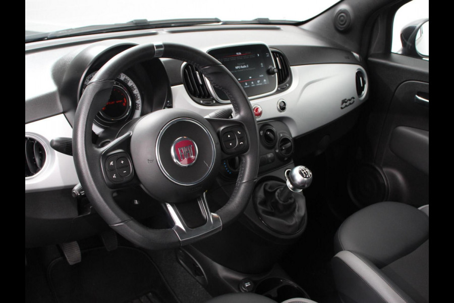 Fiat 500 1.0 Hybrid Sport Navigatie Half Lederen Bekleding Airco Dab Cruise Control Lichtmetalen Velgen Sportstoelen