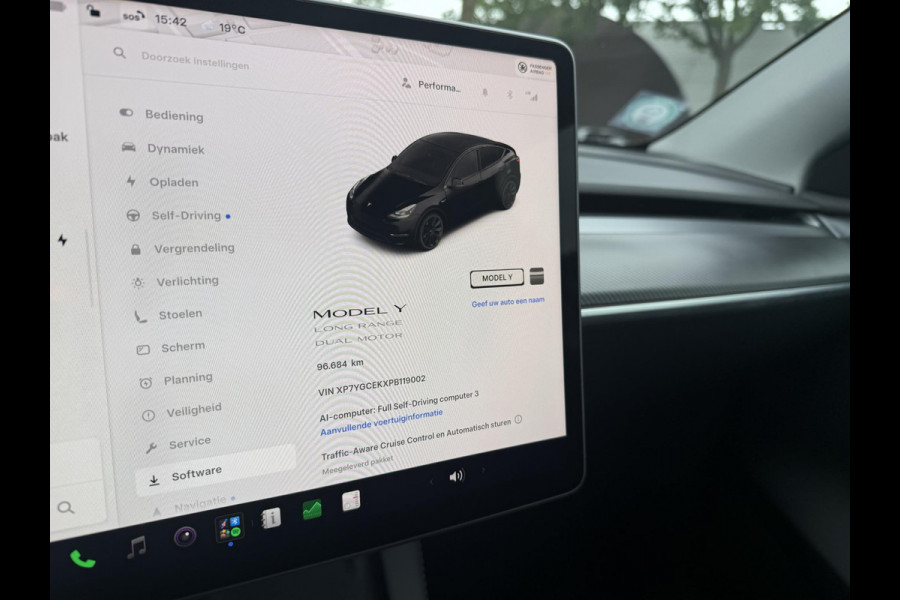 Tesla Model Y Long Range AWD 75 kWh VAN: 38.900,- VOOR: 35.877,- UW HERFSTVOORDEEL: 3.023,-|SOH 92%| ORIGINEEL NED. NAP| 1STE EIGENAAR!| FABRIEKSGARANTIE OP ACCU & AANDRIJFLIJN TOT 2031 OF 192.000 KM| BTW VERREKENBAAR|