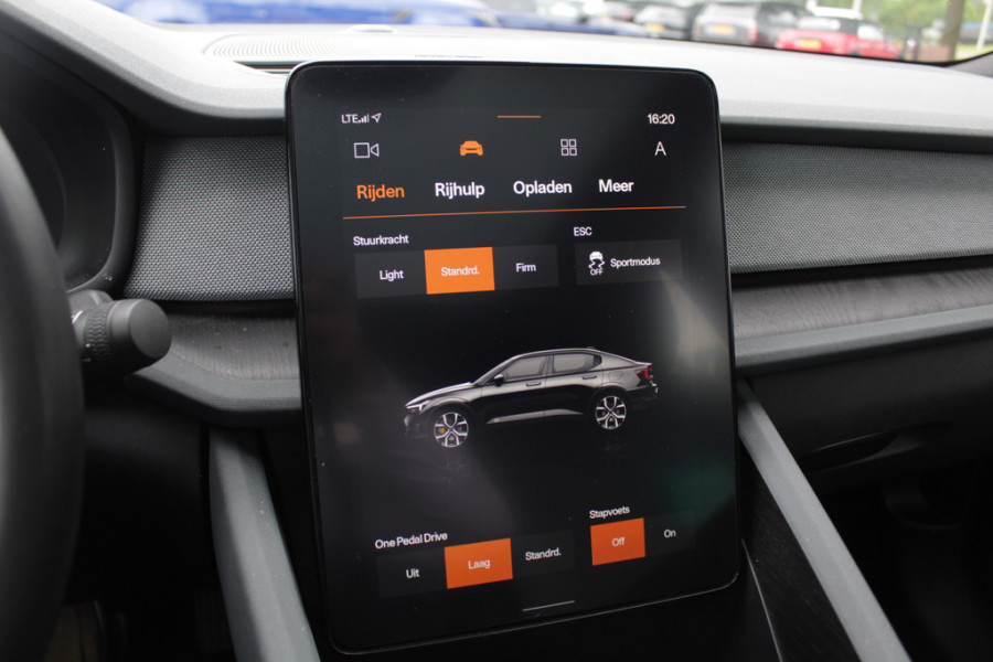 Polestar 2 Long Range Single Motor 78 kWh / 360Camera / CarPlay / Keyless / 19'' / Stoelverwarming / Virtual / Dodehoek / DAB / Cruise Control Adaptief