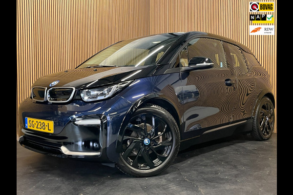 BMW i3 S iPerformance 94Ah 33 kWh|92% SOH|GROTE ACCU|BLACK&BLUE|ACC|CARPLAY|CAMERA|AUTOMAAT|STOELVERWARMING|LANE-ASSIST|NAVIGATIE|