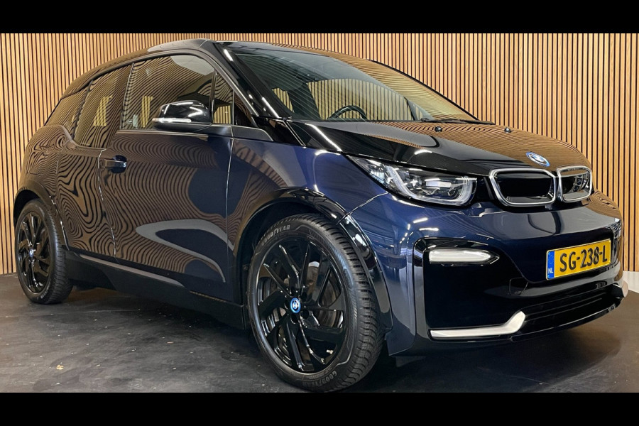 BMW i3 S iPerformance 94Ah 33 kWh|92% SOH|GROTE ACCU|BLACK&BLUE|ACC|CARPLAY|CAMERA|AUTOMAAT|STOELVERWARMING|LANE-ASSIST|NAVIGATIE|