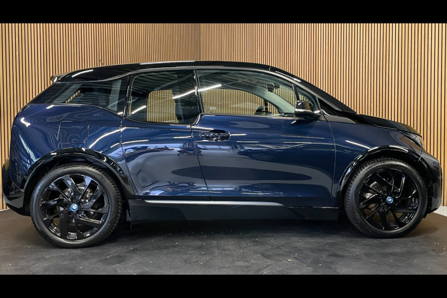 BMW i3 S iPerformance 94Ah 33 kWh|92% SOH|GROTE ACCU|BLACK&BLUE|ACC|CARPLAY|CAMERA|AUTOMAAT|STOELVERWARMING|LANE-ASSIST|NAVIGATIE|